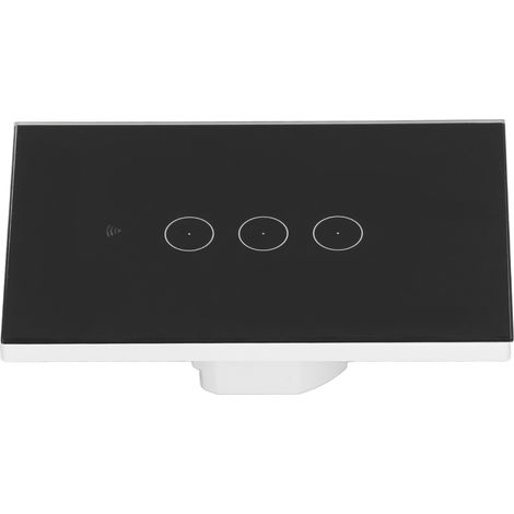 3-Wege-WLAN-Touch-Wandschalter, Smart-Steuerung kompatibel mit Google Home, US-Stecker, 95–250 V Wechselstrom (1/5)