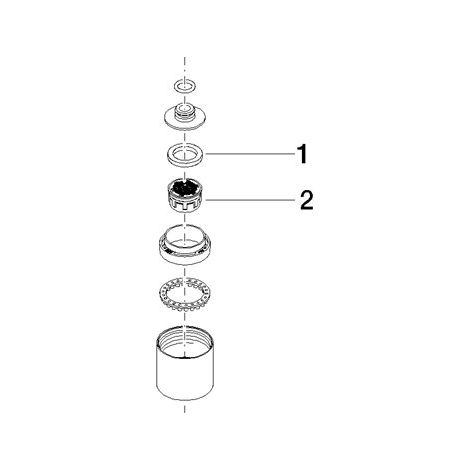 Dornbracht 90120802001-00 Douchette pour pulvérisateurs de rinçage Pièces de rechange