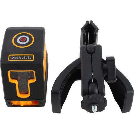 Niveau laser à 2 lignes à lumière rouge, projecteur de réticule, projecteur de lignes, mise à niveau automatique, avec mode de ligne inclinée et livré avec un support. (1/5)