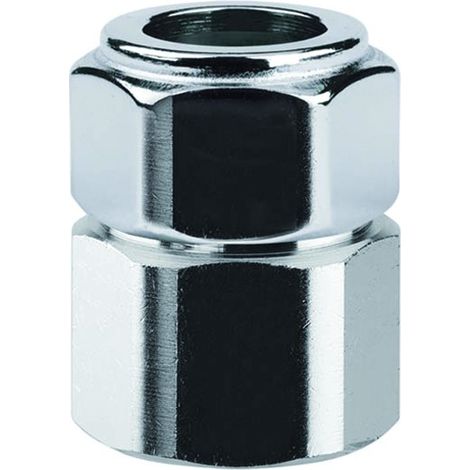 PROLUNGA FILETTATA IN OTTONE CROMATA CON CALOTTA M 24x19 ø18 ARTECLIMA S.R.L. (1/2)