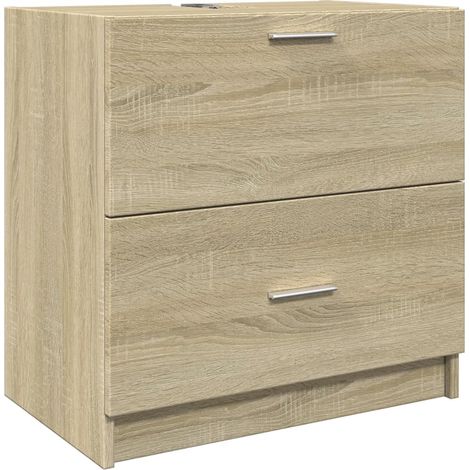 Maison Exclusive - Waschbeckenunterschrank Sonoma-Eiche 59x37x59