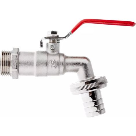 Kit GEKO IBC - Robinet 3/4'' avec filetage extérieur et sortie pour tuyau - durable et facile à installer (1/2)