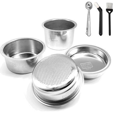 1 Panier Filtrant Acier Inoxydable 51 Mm, Compatible Delonghi Et Breville, Filtre Aveugle Inclus (1/5)
