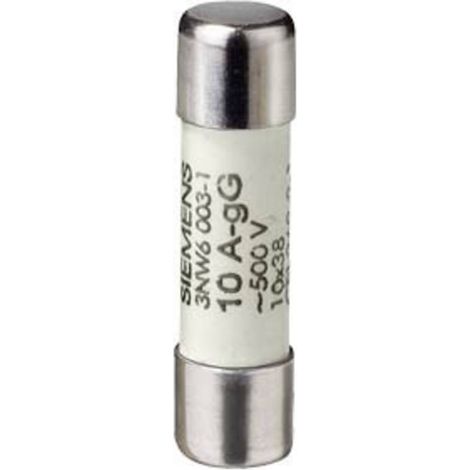 Siemens 3NW60061 Cartouche fusible cylindrique 12 A 500 V 10 pc(s)
