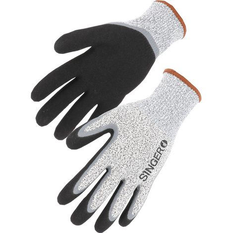 Gant PEHD Coupure D Enduit nitrile double couche - SINGER - PHD500 T7