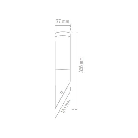 Aplique exterior inox E27 IP44 matel pared (1/3)