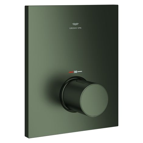 GROHE Thermostat-Zentralbatterie Grohtherm F 100753, Fertigmontageset für Rapido T, satin graphite