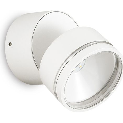 Applique Moderna Round Omega Metallo Bianco Led 7W 4000K Luce Naturale (1/3)