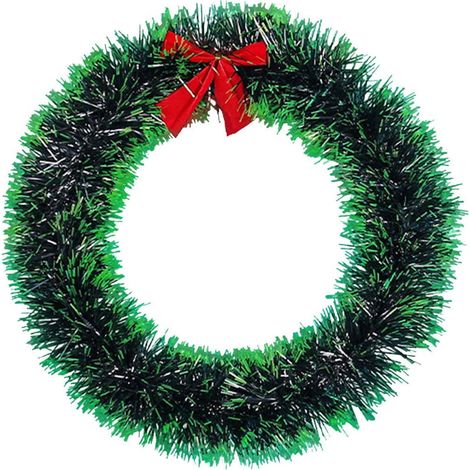 Guirlande De Noël - Couronne De Porte 25 Cm - Branches De Pin Faux Avec Baies Rouges Et Pommes De Pin - Pour Intérieur Et Extérieur - 1 Pièce (1/5)
