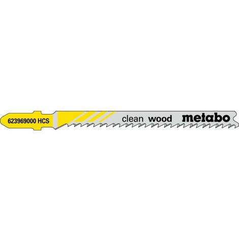 Metabo 5 LAMES DE SCIE SAUTEUSE « CLEAN WOOD » 74/ 2,7 MM (623969000) (1/2)