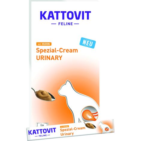 Kattovit Katzensnack Diet Spezial-Cream Urinary Huhn 6 x 15 g