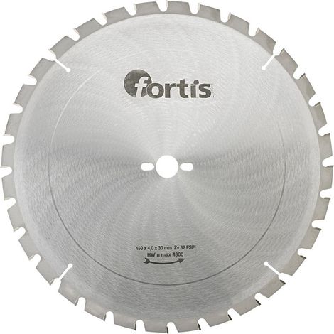 Fortis HW-Kreissägeblatt 450 x 4,0 x 30 mm Z32LF-Bau (1/2)