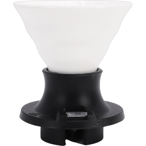 Doseuse à Café Céramique Valve Intégrée Infusion Immersion Filtre Cone Portable Maison Bureau Noir Blanc (1/5)