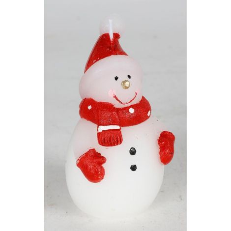12x Kerze Figur Schneemann Teelichter Tischdekoration Nikolaus Weihnachten Santa (1/2)