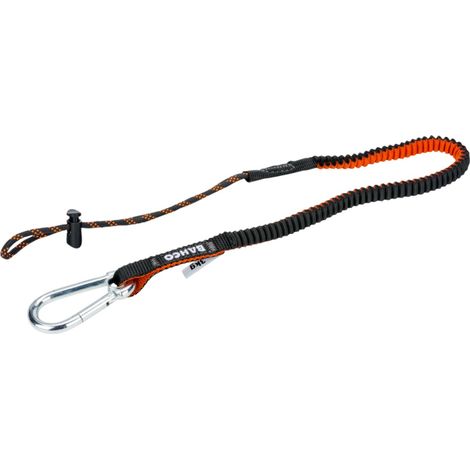 Bahco Sicherungsleine mit fest montiertem Karabiner und nicht wechselbarer Schlaufe, 3 kg, 1,2 m (1/4)