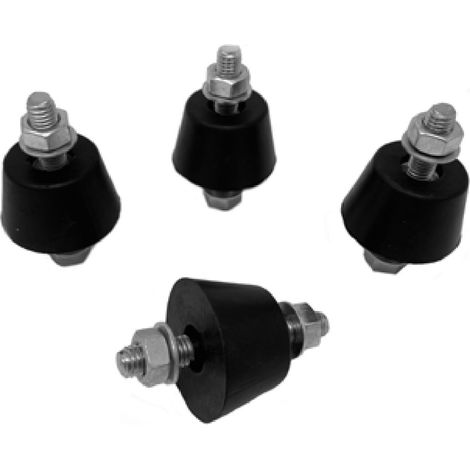 Ormant Supporto antivibrante in Kit Antivibranti per staffe climatizzatore M8 Nero in cfz da 4 pz (1/2)