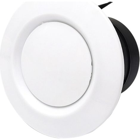 Bouches d'aération réglables, 4 tailles de diffuseur de plafond Soupape d'alimentation d'échappement Évent d'aération Anémostat Couvercle de tuyau de ventilation(75mm) (1/5)