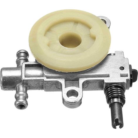 BEBUSINGOTO Pompe à huile de tronçonneuse en alliage d'aluminium + plastique 2500/3800 Accessoires pour engrenage à vis sans fin de pompe à huile 25CC/38CC (1/5)