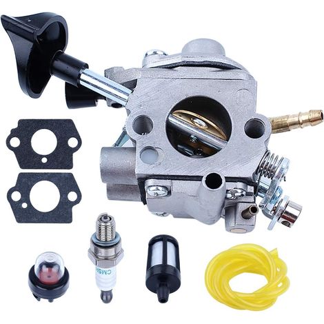 Adefol Carburetor for Stihl BR500 BR550 BR600 Chainsaw Blower 7pcs Kit with Fuel Filter, Primer Bulb, Fuel Line, Carb Gasket, Spark Plug Replace OEM for Zama C1Q-S183, 42821410300 Parts (1/5)