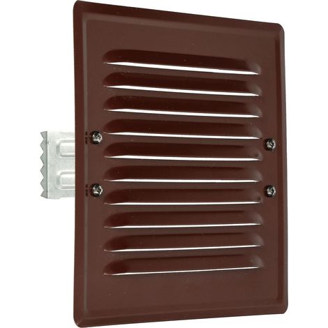 KOTARBAU Grille d'aération en métal avec moustiquaire Marron 165 x 165 mm (1/5)