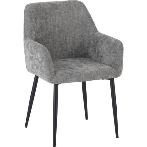 Dimo Poltrona Shirley in Tessuto Tortora con Gambe in Metallo – Poltrona Design Elegante (1/4)