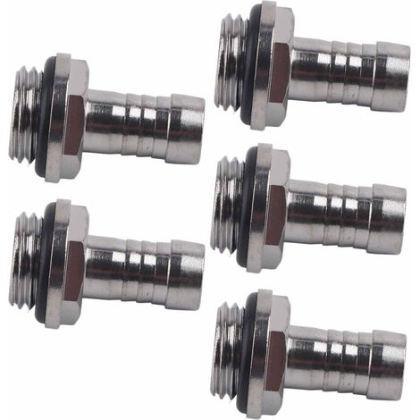 6 Pièces Raccords de Raccordement PC G1/4 Double Étanchéité pour Tubes 9.2mm - Équipement Refroidissement Ordinateur