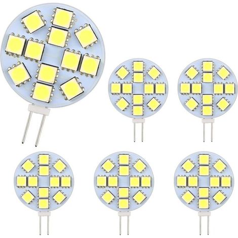 10er-Pack G4 DC 12V nicht dimmbare LED-Lampen, Weiß 6000K, Ersatz für 20W-Halogenlampen für Küche, Wohnmobil, Wohnwagen, Boot (1/4)