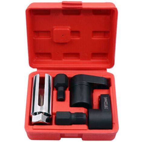 Set of 5 Lambda Probe Socket Set, Car Lambda Probe and Oxygen Sensor Socket Wrench, with Box (1/5)