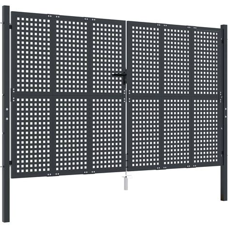 Maison Exclusive - Gartentor Anthrazit 300x175 cm Stahl