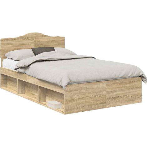 Maison Exclusive - Estructura de cama Sonoma 120 x 200 cm Madera (1/5)