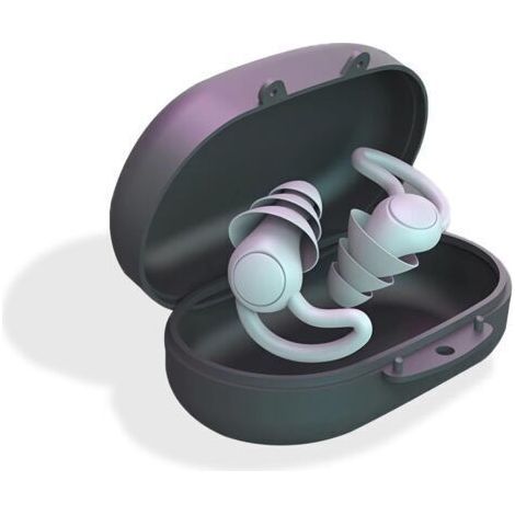 Professional Noise Canceling Earplugs, Suitable for Ear Canal Protection, Musicians, Parties, Drummers, A Pair of Gray (1/5)
