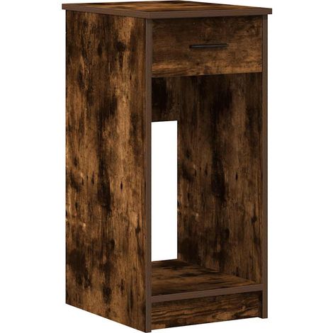 Maison Exclusive - Torre de ordenador con cajón roble ahumado 35x