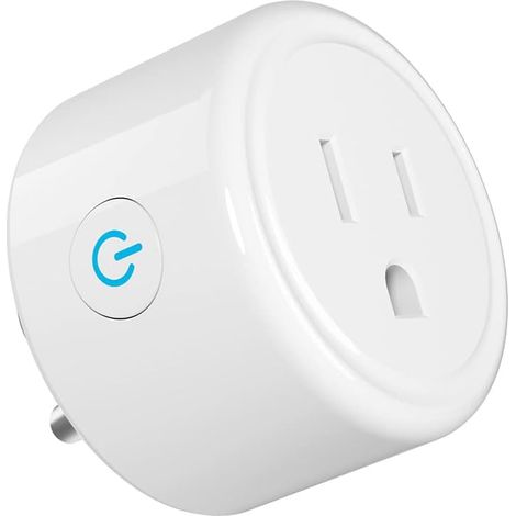 Mini prise connectée compatible avec Alexa et Google Home, prise Wi-Fi avec télécommande et fonction minuterie, compatible uniquement avec les réseaux 2,4 GHz, aucun hub requis, certifiée ETL et FCC ( (1/5)