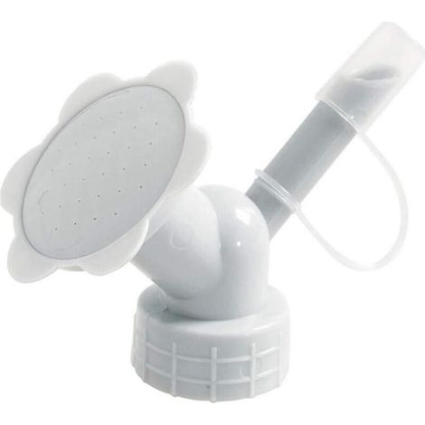2 Pcs Bottle Cap Sprinkler, Plastic Double End Flower Watering Nozzle Head, Home Garden Sprinkler Accessories, for Indoor Seedlings, Plants,white (1/5)