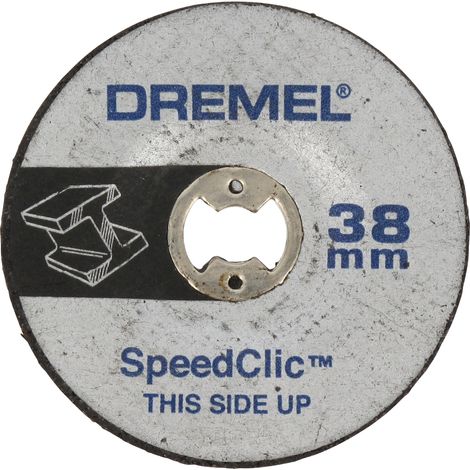 Disque abrasif Dremel SC541 EZ SpeedClic - kit d'accessoires pour outil multifonction avec 2 disques abrasifs renforcés pour le ponçage du métal, de l'aluminium, de l'acier et bien plus encore (1/3)