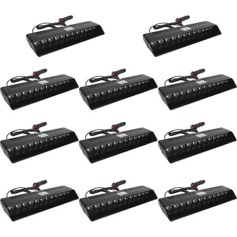Gyrophare pour voiture, 14 modes de clignotement différents, 12 LED avec ventouse, lampe torche de signalisation pour taxi (1/5)