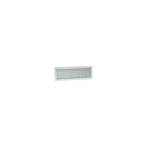 Atlantic – Grille aération VMC double déflexion 400x200mm – Aluminium à ailettes mobiles – Débit max 1000m³/h – Fixation par clips à friction (1/2)