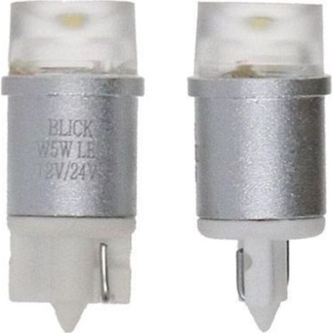 bombillas LED tipo cuña W5W, 12/24 voltios, 0,5 vatios, base W2,1 x 9,5D (1/2)