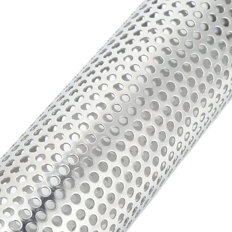 BBQ-Räucherschlauch – 30 cm langer, tragbarer Edelstahl-Räucherschlauch für Elektro-, Gas- und Holzkohlegrills – Rundes Modell (1/5)