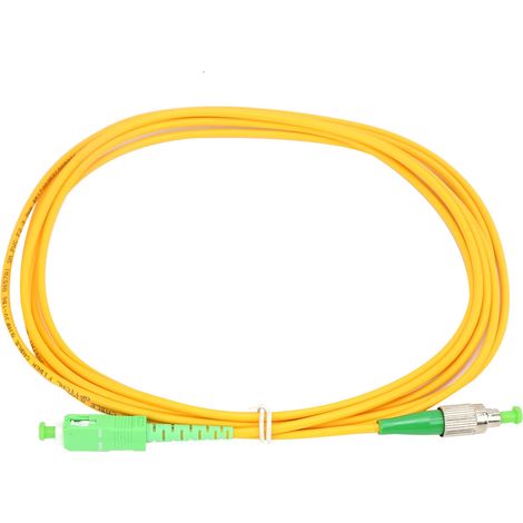 Corde de raccordement fibre optique SC/APC-FC/APC, cordon de brassage SMDX 3,03 m, gaine PVC, accessoire réseau, câble patch optique (1/5)