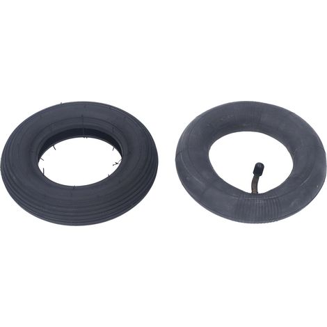 Pneu gonflable noir de 7 pouces, roue pneumatique, chambre à air en caoutchouc, Kit extérieur, roulement de charge 35psi (1/5)