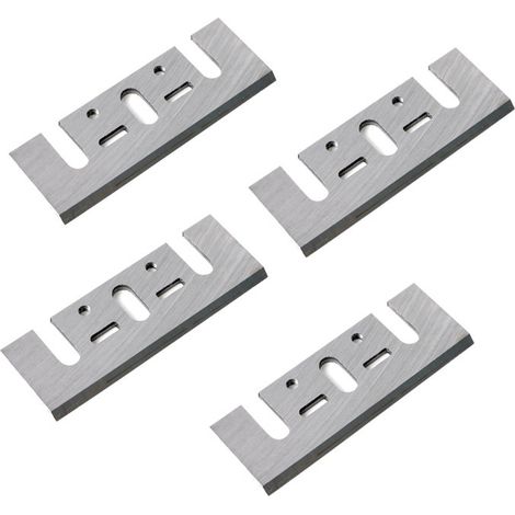 4PCS 3-1/4 Inch Tooling Lames de raboteuse Lame de Rechange pour Raboteuse électrique HSS Lame de Rabot pour Hitachi Ryobi Makita 1900B