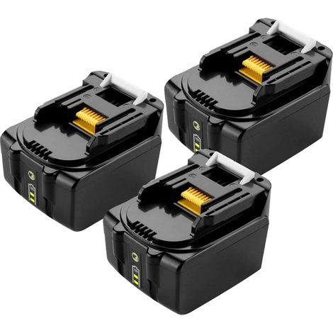 3X 14,4 V 3,0Ah Akku Ersatz für Makita BL1415N 196875-4 Ersatzakku Kompatibel mit Makita BL1430B BL1430 BL1415 BL1440 194558-0 19544-8 196388-5 194065-3 BL1430B Akkupack mit LED (1/5)