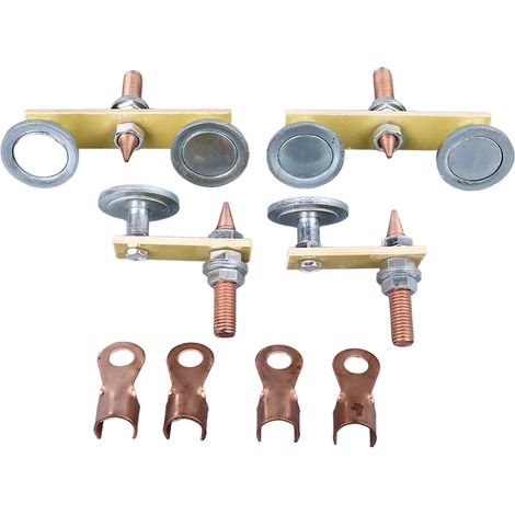 Soportes magnéticos de soldadura con ventosa grande y abrazadera de conexión a tierra de cobre para reparaciones mecánicas. (1/5)