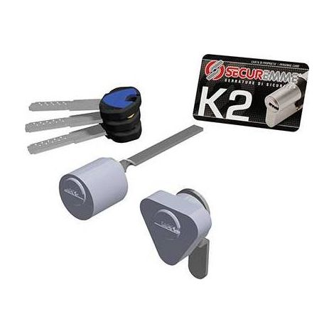 COPPIA CILINDRI ESTERNI K2 3200-E SECUREMME