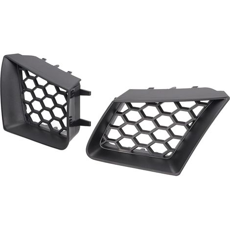 Grille Supérieure de Pare-chocs Avant, Grille de Pare-chocs Avant Couvercle de Supérieure ABS 2 Pièces de Remplacement Noir Mat pour Type 6L (1/5)