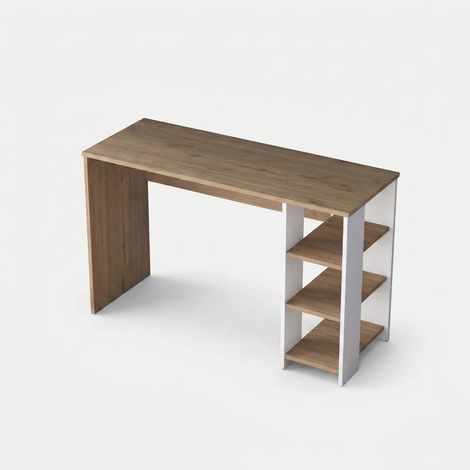 Platzsparender Schreibtisch mit Regalen für das Arbeitszimmer Opal (1/4)