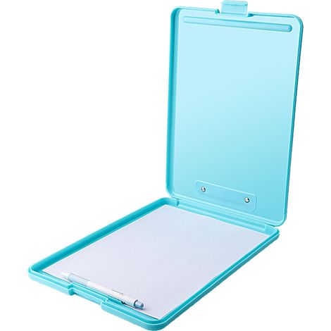Porte-documents en plastique gain de place, idéal pour ranger les copies d'examen et les documents (vert). (1/5)