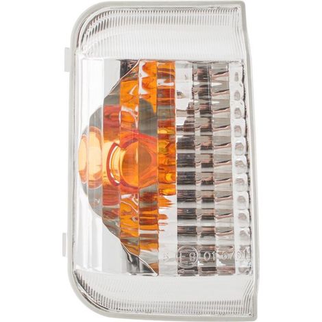 Clignotant Rétroviseur Gauche - Pour Fiat Ducato Citroën Jumper Peugeot Boxer - À Partir De 2006 - Lentille Blanche Avec Insert Orange (1/5)