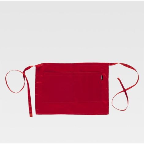 Delantal francés corto para servicios rojo M108 WORKTEAM